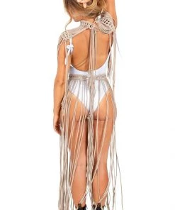 Ladee Taha ORACLE DAWN EPAULETTES TOP | Nude Tops