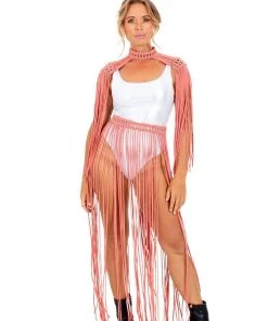 Ladee Taha ORACLE DAWN EPAULETTES TOP - MENS | Nude Rose