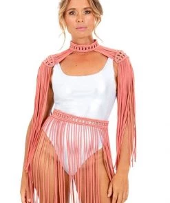 Ladee Taha ORACLE DAWN EPAULETTES | Nude Rose