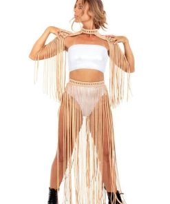 Ladee Taha ORACLE DAWN EPAULETTES TOP - MENS | Tan