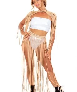 Ladee Taha ORACLE DAWN SKIRT | Tan