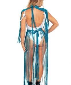 Ladee Taha ORACLE DAWN EPAULETTES TOP | Teal 13 Ladee Taha ORACLE DAWN EPAULETTES TOP | Teal