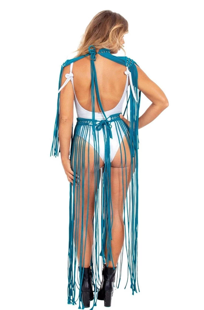 Ladee Taha ORACLE DAWN EPAULETTES TOP | Teal 7 Ladee Taha ORACLE DAWN EPAULETTES TOP | Teal