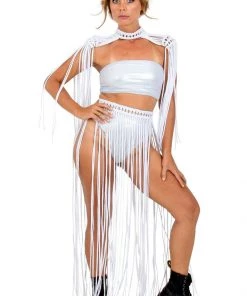 Ladee Taha ORACLE DAWN SKIRT | White