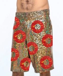 SEA DRAGON STUDIO Phish Doughnut Mens Holographic Shorts