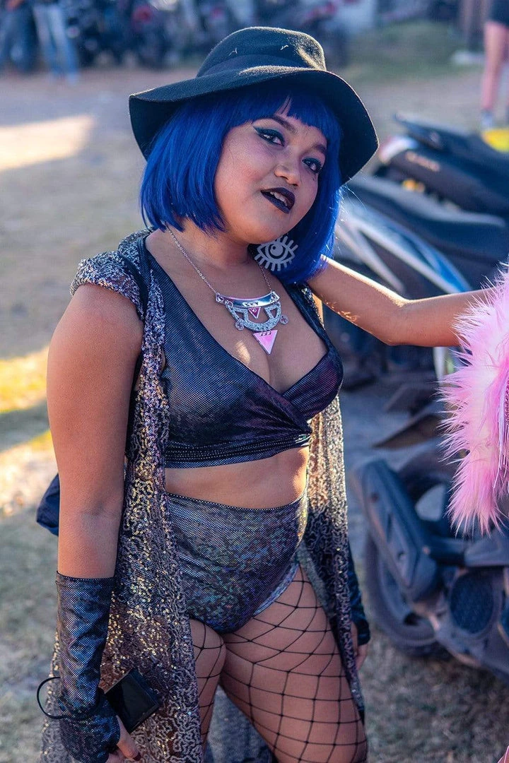 SEA DRAGON STUDIO Holographic Wrap Top | 13 Colors Most Popular 5 SEA DRAGON STUDIO Holographic Wrap Top | 13 Colors Most Popular