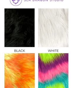 SEA DRAGON STUDIO Reversible Snow Bunny Fluffy Fur Vest