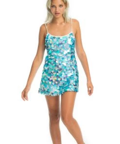 Ladee Taha TULLE SEQUIN DRESS | Mermaid Blue Dresses & Skirts