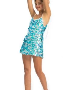 Ladee Taha TULLE SEQUIN DRESS | Mermaid Blue Dresses & Skirts