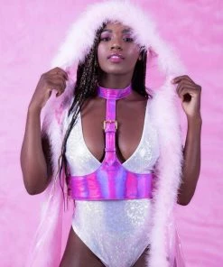 HOLOSEXUAL Keeper Holographic Vegan Leather Harness