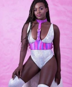 HOLOSEXUAL Keeper Holographic Vegan Leather Harness