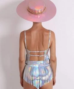 HOLOSEXUAL Shimmee Shake Tassle Skirt