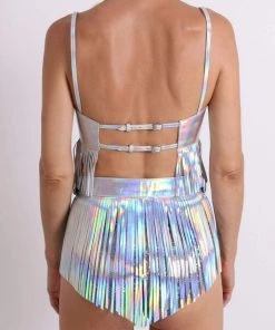 HOLOSEXUAL Shimmee Shake Tassle Skirt