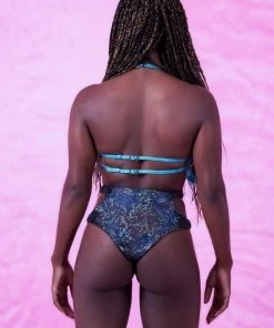 HOLOSEXUAL Tops Thunderwire Cupless Tassle Vegan Leather Bra