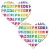 PASTEASE Pride White-Rainbow Glitter Heart Nipple Pasties