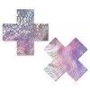 PASTEASE Snake Skin Rainbow Cross Nipple Pasties Accessories