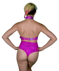 HOLOSEXUAL Accessories Heart Stopper Holographic Vegan Leather Harness 7 HOLOSEXUAL Accessories Heart Stopper Holographic Vegan Leather Harness