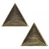 PASTEASE Black-Gold Triangle Nipple Pasties