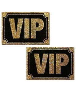 PASTEASE Accessories Black-Gold VIP Nipple Pasties