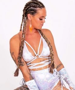 SEA DRAGON STUDIO Ultra-Booty Lace-Up Holographic Hot Pants | 13 Colors Bottoms