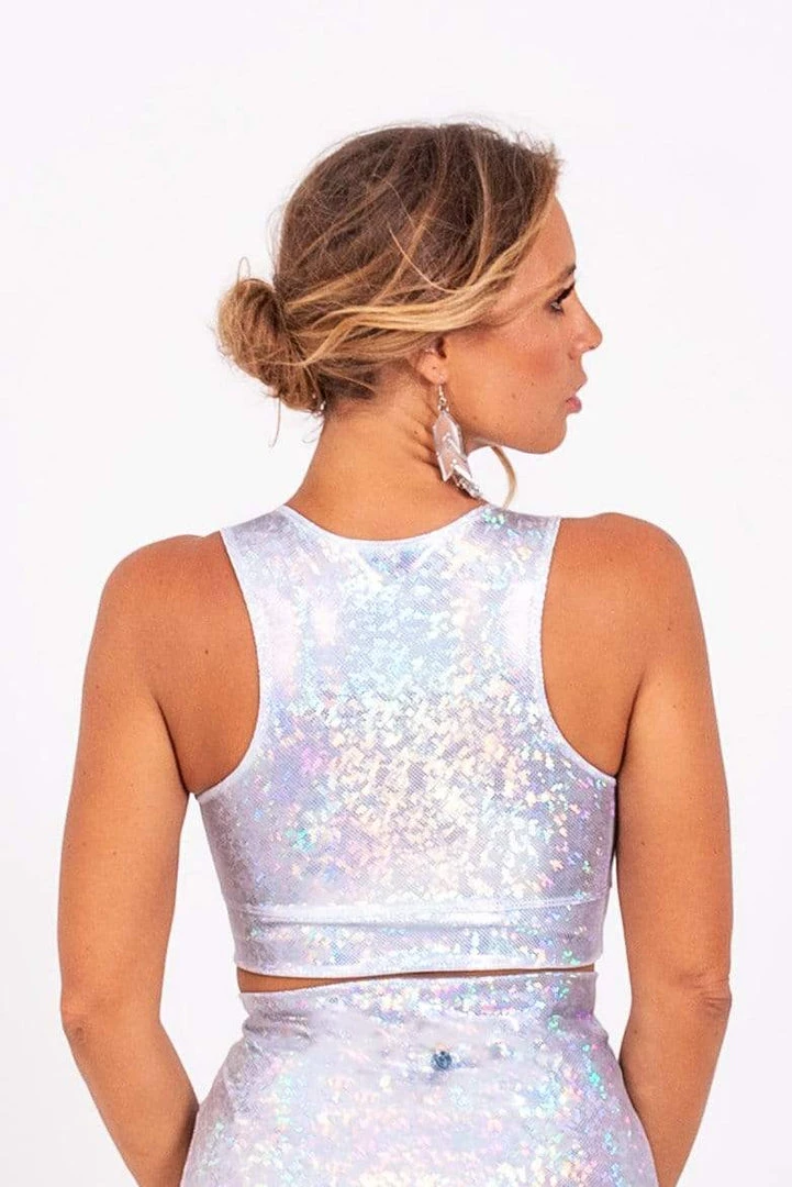 SEA DRAGON STUDIO Tops Mesh-Front Crop Top | 13 Colors