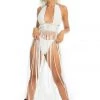Ladee Taha AZALEA MACRAME DRESS SET | Off White