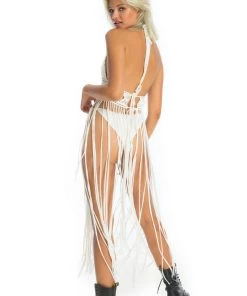 Ladee Taha AZALEA MACRAME DRESS SET | Off White 9 Ladee Taha AZALEA MACRAME DRESS SET | Off White