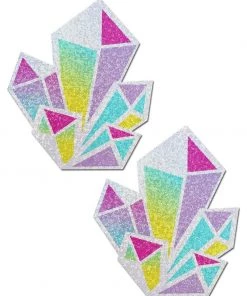 PASTEASE Dazzling Pastel Crystal Cluster Nipple Pasties Accessories