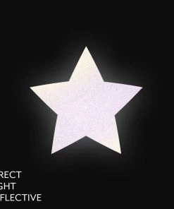 PASTEASE Reflective Gun Metal Grey Star Nipple Pasties