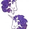 PASTEASE Purple Glitter Unicorn Nipple Pasties